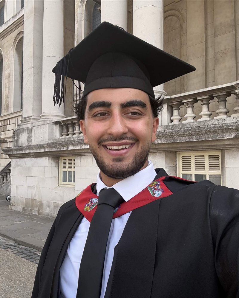 Hassan Abdallah, founder of Murex Studio, at his graduation